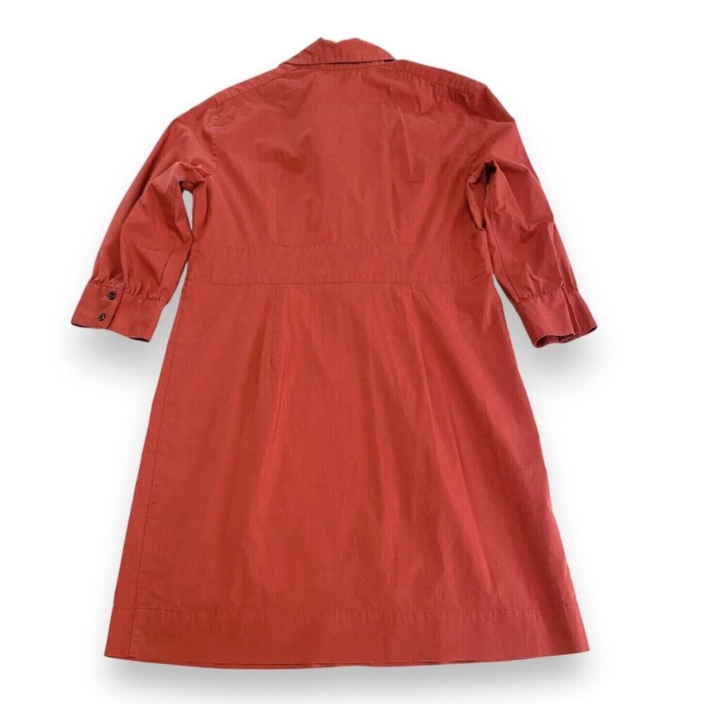 Banana Republic Shirt Dress Button Ruffle Front 3/4 Sleeve Size 12 Vintage Y2K - Picture 10 of 11
